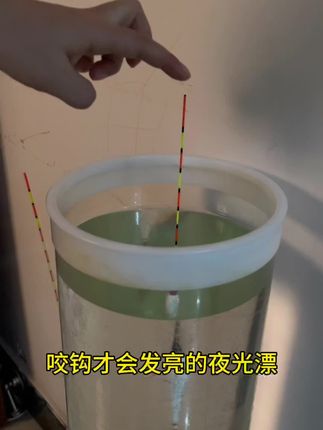 #浮漂鱼漂 #钓鱼 #渔具用品 咬钩才会发亮的夜光漂,一漂两用,奈斯