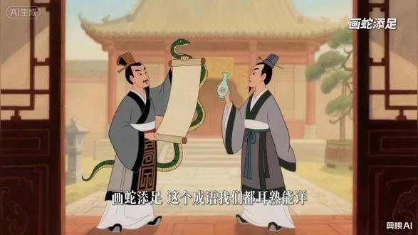 “画蛇添足”的故事你听过吗?本来稳赢的比赛,却因为多此一举,把到手的酒都弄丢了。看完这个视频,再也不犯“画蛇添足”的错!#成语故事 #国学启蒙 #画蛇添足 #传统文化 #知识分享