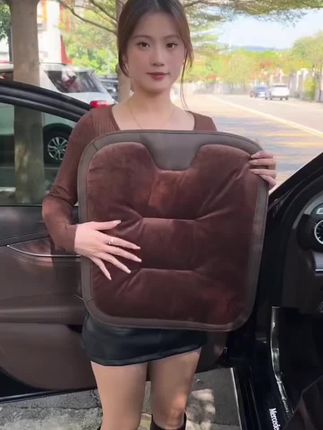 #法兰绒毛绒坐垫#毛绒坐垫#汽车用品#汽车好 物