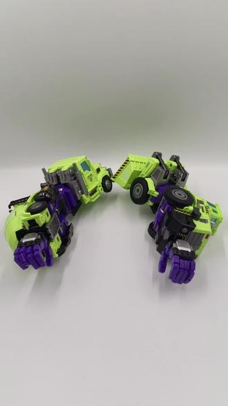 机械入侵大力神 逆变第三期(铲车,搅拌机)#变形金刚 #大力神 #霸天虎 #模玩