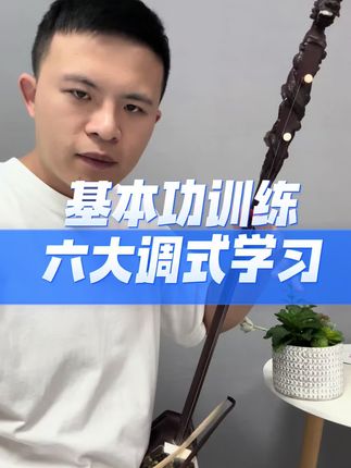 基本功训练,六大调式学习 #二胡课堂 #零基础学二胡 #动态谱 #跟练视频