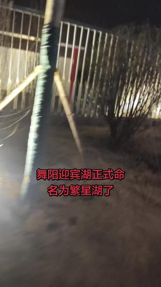 夜幕低垂,城市如星河倒映,舞阳迎宾湖更名为繁星湖,恰似“天上星河转,人间帘幕垂”🌌✨#城市夜景 #现实中的虚幻世界