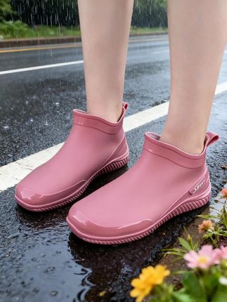 #雨鞋#防滑耐磨#时尚#森系少女感穿搭 #拍照好看且不浓的妆