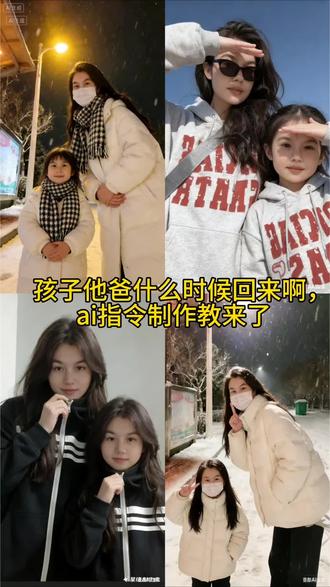 孩子他爸什么时候回来啊,ai指令教程来了#豆包ai #豆包P图已经nextlevel了