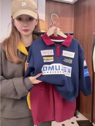 #儿童卫衣#高品质童装 机车风卫衣