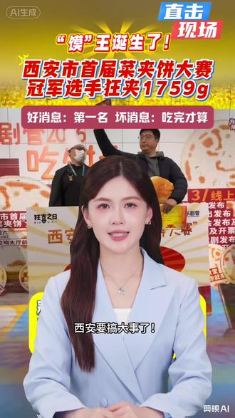 #西安美食 #比赛 #菜夹馍 #碳水
西安要搞大事了!
首届菜夹馍大赛重磅来袭!