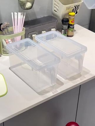可以把冰箱收拾干净整洁,就用这款#保鲜盒 ,容量大很能装,密封效果好,持久保鲜,#厨房好物 #好物推荐 #冰箱收纳 #收纳盒
