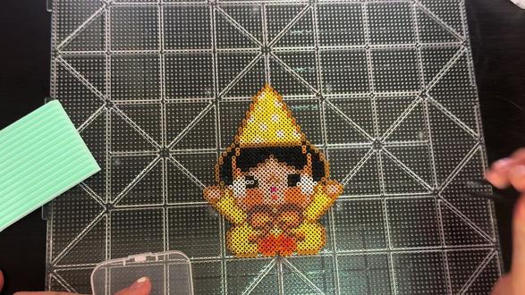 上头的拼豆怒拼2 小时#拼豆教程 #搭子速来 #像素画