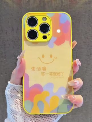 玻璃壳适用苹果16/iphone/华为荣耀/OPPO/VIVO/小米/手机壳爆款潮#新款手机壳 #爆款手机壳 #创意手机壳 #高级感手机壳 #手机壳推荐