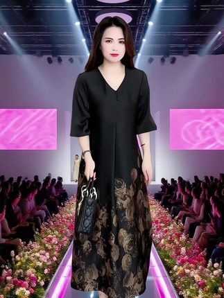 三四十岁的微胖姐姐们,别再穿那些老土的大码女装了,试试这款超时髦的连衣裙吧,穿上它瞬间减龄十岁,让你秒变女神!这是今年流行的专柜同款,超级显瘦又好看,我老婆穿上后就像二十多岁的小姑娘一样,显得特别高雅有气质。它的版型很赞,既简洁大方又不失时尚感,喜欢的话就赶紧点击下方链接下单吧!#服装推荐#中长款连衣裙#高端大气 #优雅气质 #谁穿谁好看