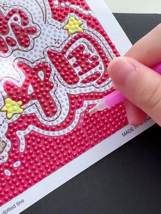 国庆节钻石贴画,不用剪刀和胶水画,不自带粘性贴的很解压,成品很漂亮#手工diy #国庆节手工作品#国庆节钻石化#国庆绘画