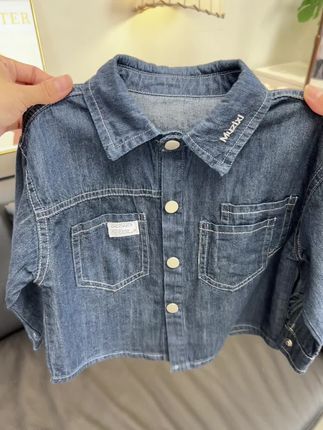 #高品质童装 #儿童外套 #牛仔衬衫 #潮童穿搭 #谁穿谁好看