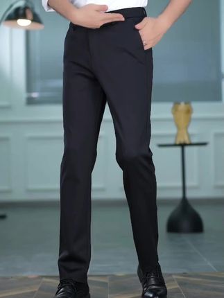 秋冬裤子男款爆款2025新款男士休闲裤商务修身小脚西裤男#男士休闲裤#男士商务休闲裤