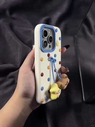 彩色波点星星小熊💞#手机壳 #敲可爱 #创意手机壳