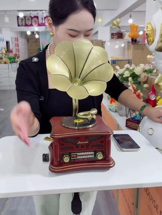 雅诗贝伦复古迷你香薰留声机欧式中式蓝牙音响#留声机蓝牙音箱 #复古留声机 #收音机 #音响设备 #音响发烧友