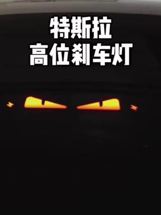 特斯拉高位刹车贴#特斯拉