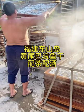 黄尾巴浪鱼干 #黄尾巴浪鱼干 配茶配酒 当零食吃 淡口鲜甜!