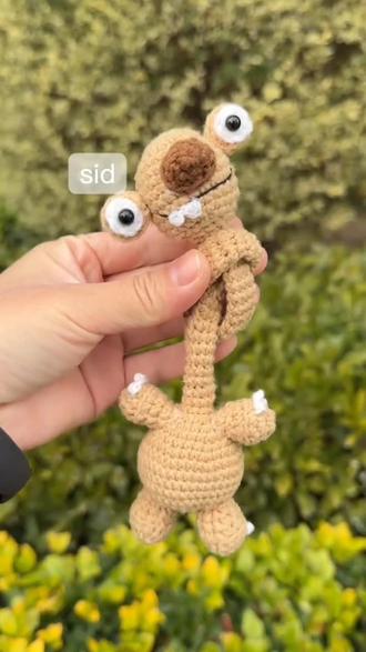 这么有意思的环勾六针,你也来试试吧…#毛线钩织 #树懒钩织 #玩偶钩织#好物推荐🔥 冰河时代长脖树懒玩偶挂件手工编织diy材料包毛线自制钩织礼物