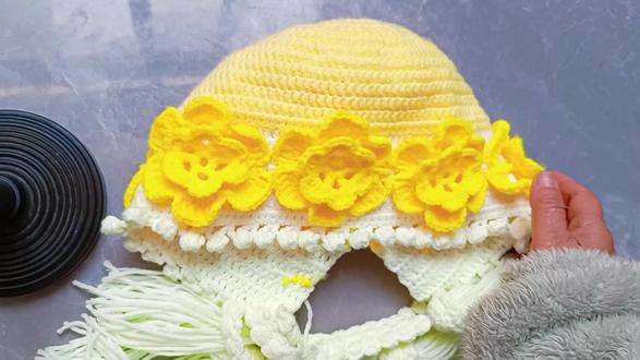 0基础学钩帽子的教程,第二集, #手工diy制作 #手工制作教程 #手工钩织