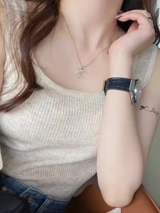 西装内搭吊带背心女修身外穿工字针织打底上衣2025新款U型无袖春#吊带背心#内搭外穿都好看 #通勤搭配 #早秋穿搭 #时尚气质穿搭