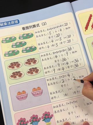 适合#一升二 给孩子准备这本与新教材同步的九九乘除法专项练习,掌握乘除法原理,多做不同题型,打牢数学基础。#二年级数学 #九九乘除法