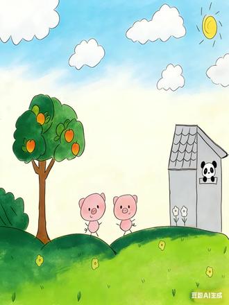 当我无聊画了一幅画,于是我发给豆包…#豆包ai #豆包出大片有两把刷子 #豆包p图指令 ai指令教程 ai简笔画涂色教程