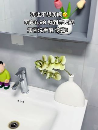 我滴天啊!6.99就到手两瓶洗手液了,快薅!#洗手液 #抑菌洗手液 #洗手液推荐 #超便宜超划算 #洗护好物