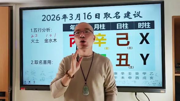 2026年3月16日出生的宝宝起名用什么五行属性的字最好?#孕妈 #宝宝取名 #宝宝起名 #新生儿 #改名