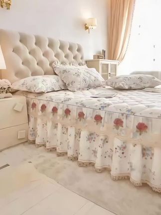 #公主风全棉床裙 #面料柔软舒适 #柔软亲肤 #高端大气 #品质生活 @巨量千川 @抖音小助手 @DOU+上热门