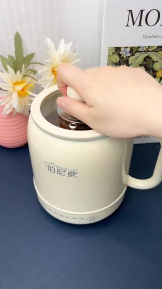 伯尼熊多功能电炖杯办公室焖饭智控调温小型养生壶差旅炖煮电煮杯