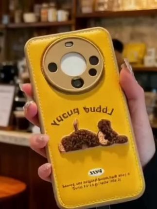 皮纹刺绣小狗好漂亮哦#手机壳推荐#这个手机壳真的长在我心巴上了 #快分享给你的好友