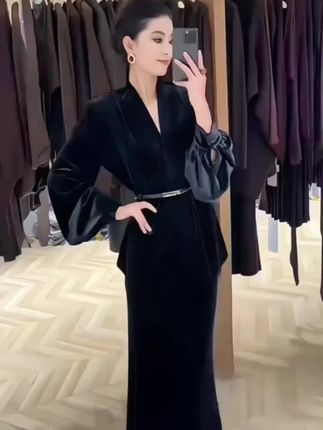 【三件套】早秋搭配一整套气场高级感富家千金黑色连衣裙套装#套装#高级感穿搭 #气质穿搭#时尚百搭