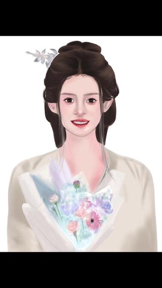 赵丽颖新剧来了!这姐也太美了啊!来个沉浸式绘画,根本沉浸buliao 太美了!#procreate绘画 #赵丽颖逍遥 #沉浸式绘画