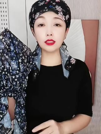 #无限回购的宝藏单品 2025加大版薄款印花包头帽遮白发整理碎发防风防尘长发短发都可以戴透气性好,#洋气减龄#每天都要美美哒