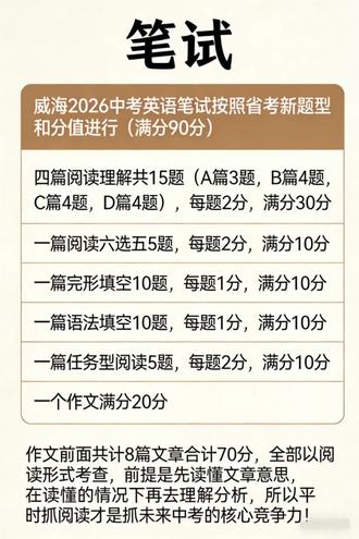 威海市环翠区胡老师#中考英语