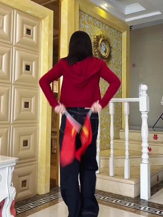 丹宁深蓝微喇牛仔裤女2025早秋新款复古小众高腰显瘦垂感拖地裤子