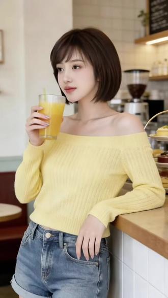 假发女款全头套波波头短发推荐2025夏季减龄全真发夏天专用免发网#假发全头套#波波头短发#蓬松自然假发#修饰脸型#遮盖白发