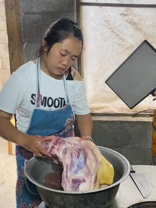 我老婆做饭还是可以的,又是吃肉的一天#我的乡村生活 #记录真实生活 #美食 #农村生活