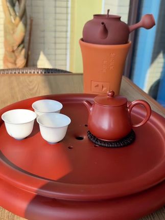 早上好 ,来一杯早茶#今日分享 #茶器之美 #潮州非遗手拉壶
