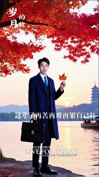 #AI西湖落日写真 #抖音ai创作