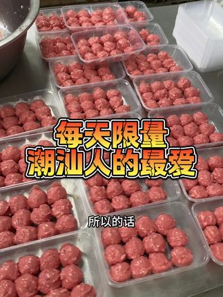 有一种牛肉丸每天限量供应,但是每天火锅店一下子就卖完了,它就是潮汕人最爱的生丸!#潮汕牛肉丸 #潮汕美食 #工厂实拍 #火锅食材 #真材实料
