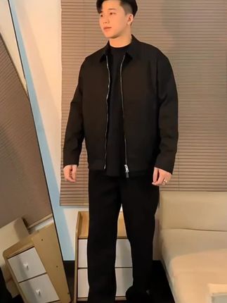 秋季新款老钱风男士夹克调节袖口成熟稳重商务休闲男外套#穿搭外套 #男士外套 #好看不贵 #穿搭分享