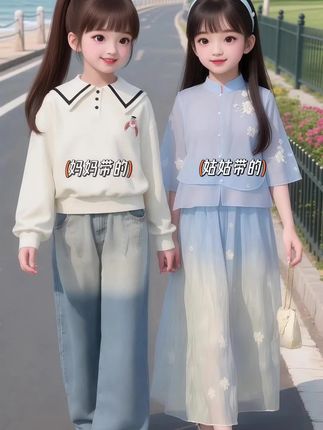 #早秋韩系氛围感穿搭#高品质童#甜美穿搭 #生女儿就要这样穿#早秋穿搭公式来了