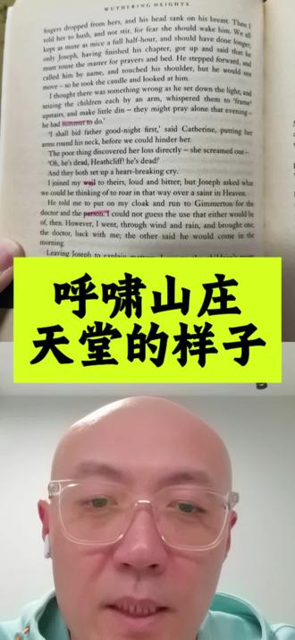 呼啸山庄 天堂的样子#呼啸山庄解说#英文原版阅读