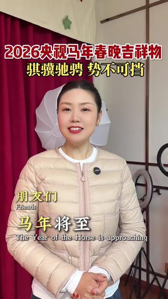 骐骥驰骋!2026年央视马年春晚吉祥物发布#春晚#吉祥物#2026