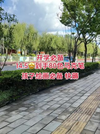 终于等到马克笔来大活动啦!14.5竞然到手80色,不仅不会透色,还可叠色,而且安全可水洗,孩子画画必备,快囤起来~#超便宜超划算#马克笔手绘 #马克笔#绘画#开学必备
