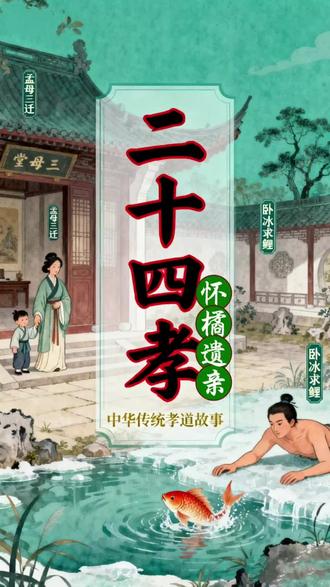 二十四孝第15篇——怀橘遗亲#传统文化 #历史人物 #中华文化 #中国历史 #孝顺