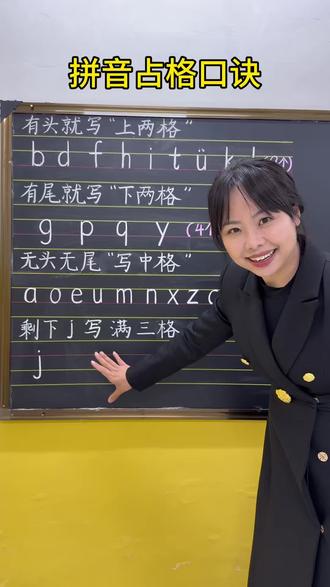 分享拼音占格口诀#涨知识#拼音#家长必读#育儿经验分享#学习