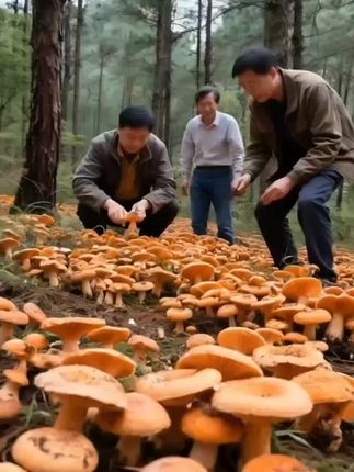 #大自然的馈赠 #乌枞菌菌种#菌子的季节 #捡菌子 #即梦