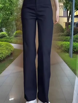 #直筒裤#窄版直筒裤#显高显瘦显腿长#遮肉显瘦#高级感穿搭